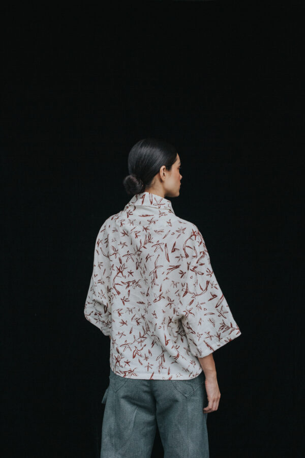 THE JAZMIN RED WHITE SHIRT - Image 5
